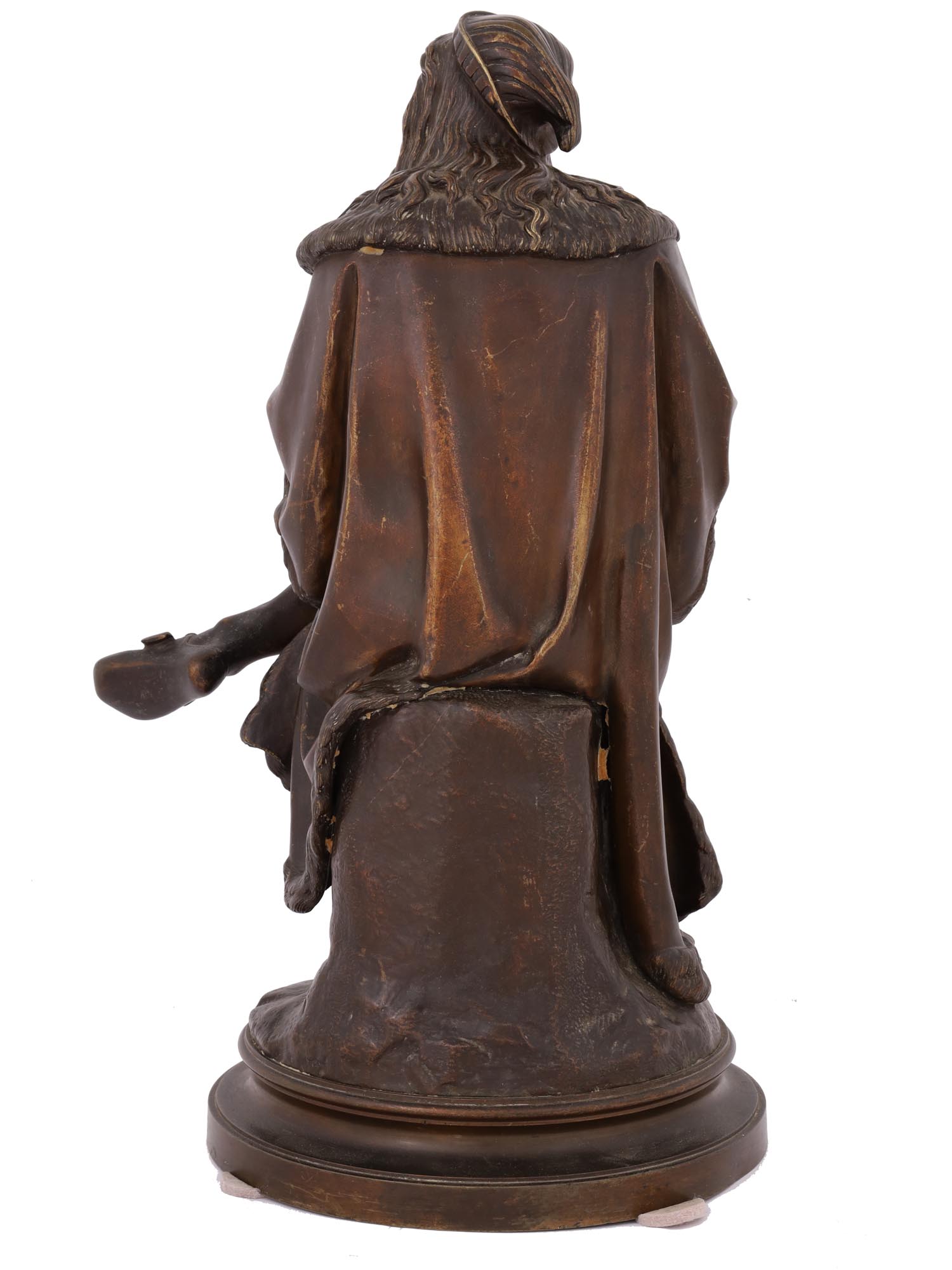 FRENCH BRONZE FIGURE OF ALBRECHT DURER BY CARRIER PIC-1